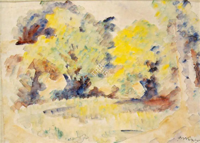 Baij, Ramkinkar (Artist). Landscape, n.d. | Painting