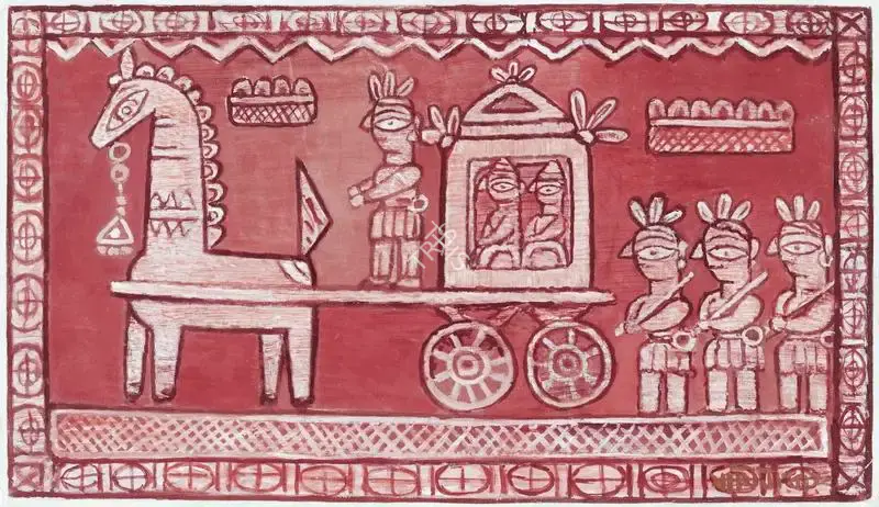 Roy, Jamini (Artist). Untitled (Bridegroom's Procession), n.d. | Painting