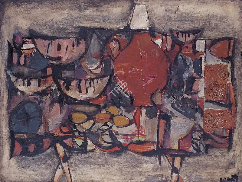 Subramanyan, K.G. (Artist). Still Life with Fruit, c.1963 | Painting