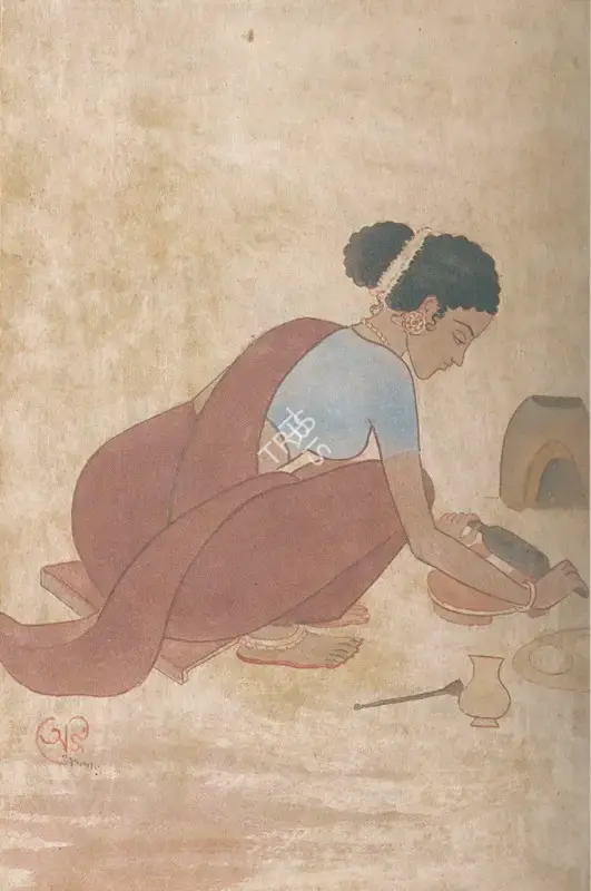 Haldar, A.K. (Artist). Daily Bread, n.d. | Painting