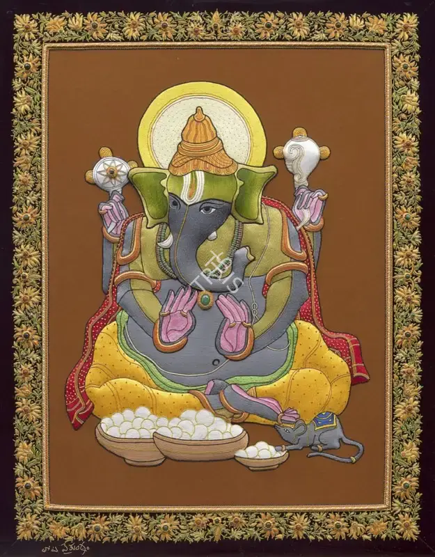 Vaikuntam, Thota (Artist). Embroidered Work, n.d. | Tapestry