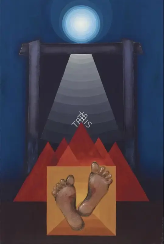 Gundigara, Kishor (Artist). Eternity. Oil and metal on canvas, n.d. | Painting | FineArts | 00363624