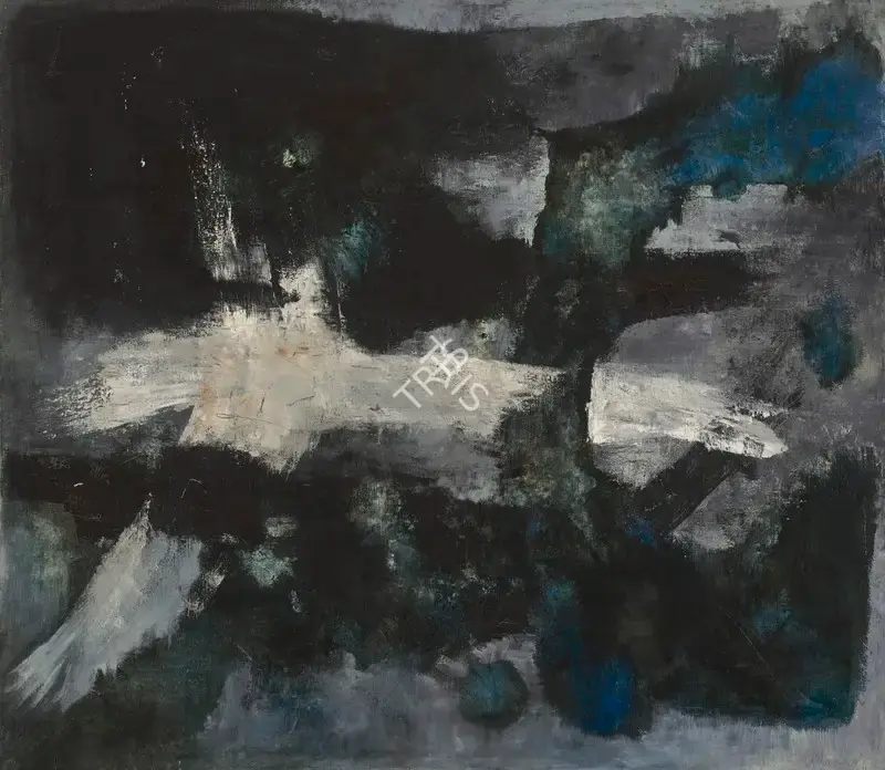 Khanna, Krishen (Artist). Movement to the Right, circa 1960s | Painting