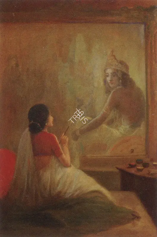 Attributed to Jogesh Chandra Seal (Artist). Portraying Lord Krishna. Oil on card, n.d. | Painting | FineArts | 00599355