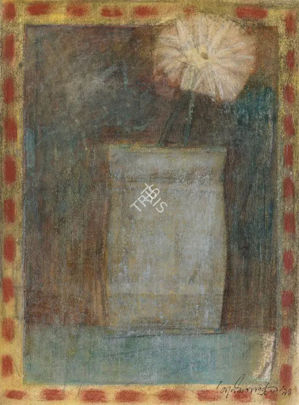 Pyne, Ganesh (Artist). Untitled (Flower Pot), 1994 | Painting