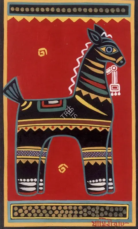 Roy, Jamini (Artist). Horse, n.d. | Painting