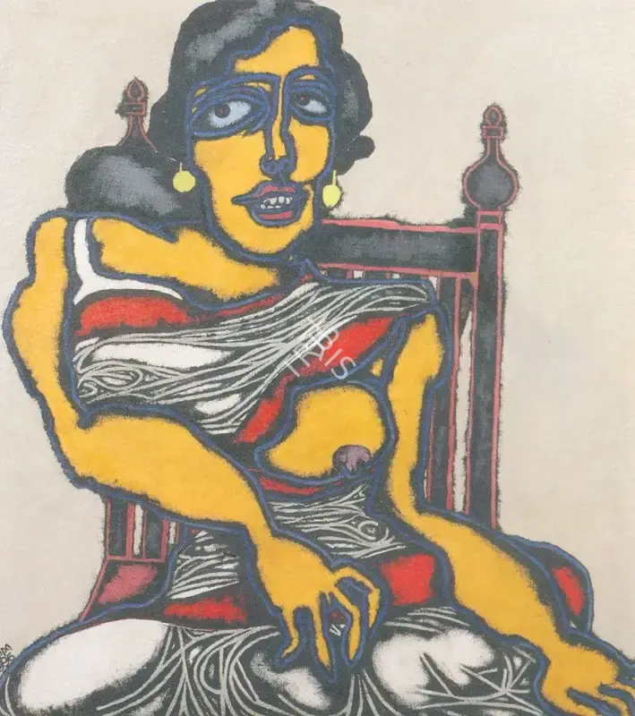 Karmakar, Prokash (Artist). My lady of love, 1996 | Painting