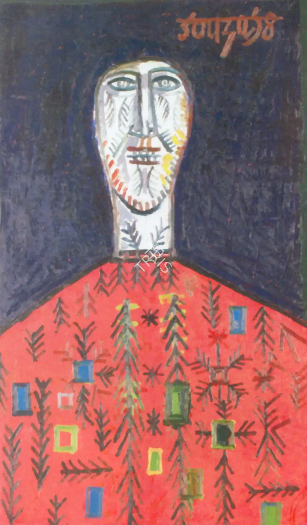 Souza, F.N. (Artist). Red Jumper, 1958 | Painting