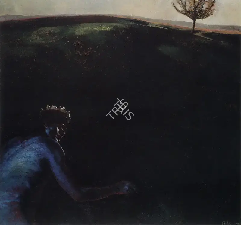 Bhattacharjee, Bikash (Artist). King and Evening, 1993 | Painting