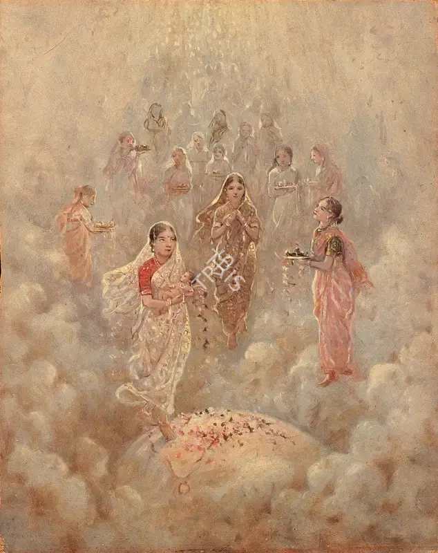Bukhsh, Ustad Allah (Artist). Bharat Mata. Oil on mountboard, late 1920s | Painting | FineArts | 00375319