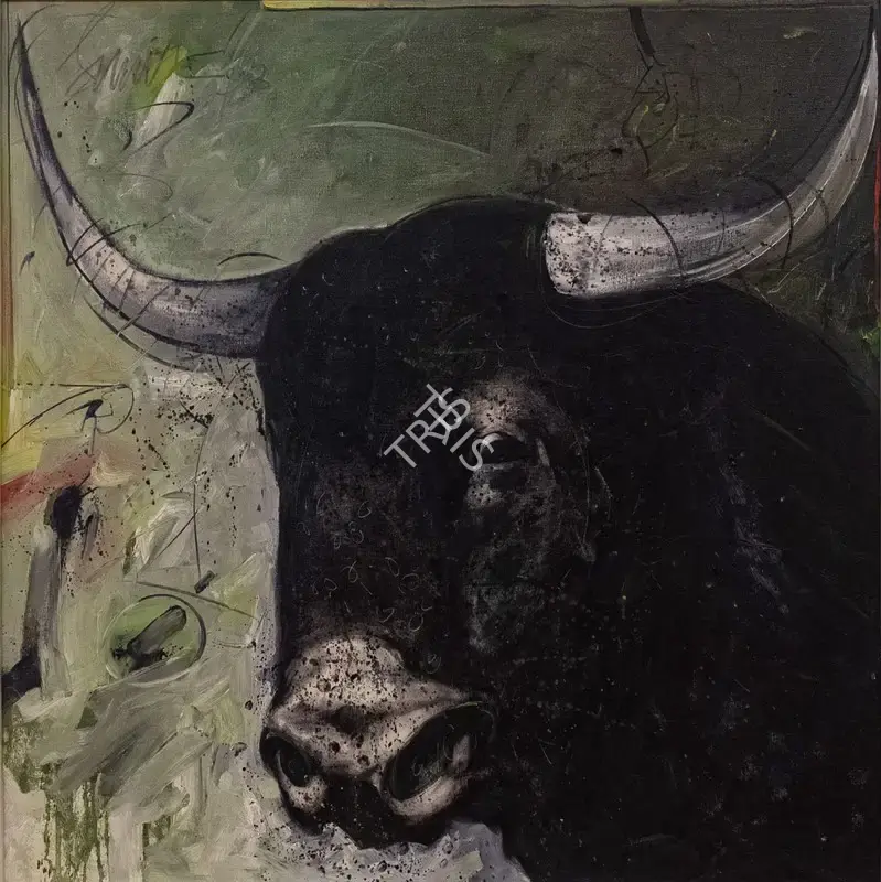 Das, Sunil (Artist). Untitled (Bull), 1993 | Painting