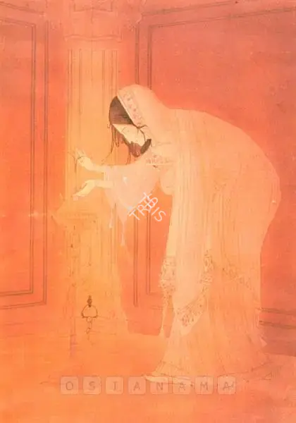 Chughtai, M.A.R. (Artist). For Love, n.d. | Painting