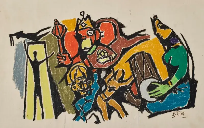 Husain, M.F. (Artist). Untitled, c.1960s | Painting