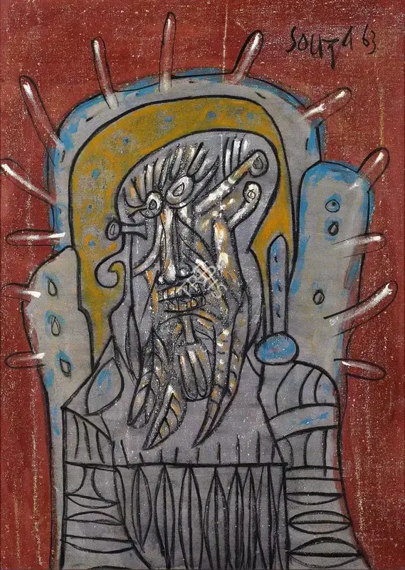 Souza, F.N. (Artist). Untitled, 1963 | Painting