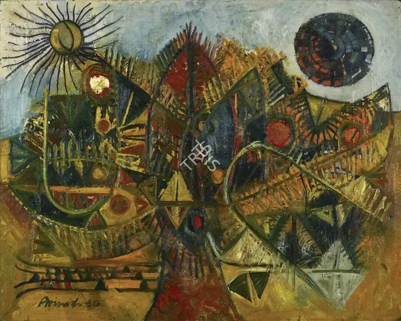 Chandra, Avinash (Artist). Tree of Life, 1960 | Painting