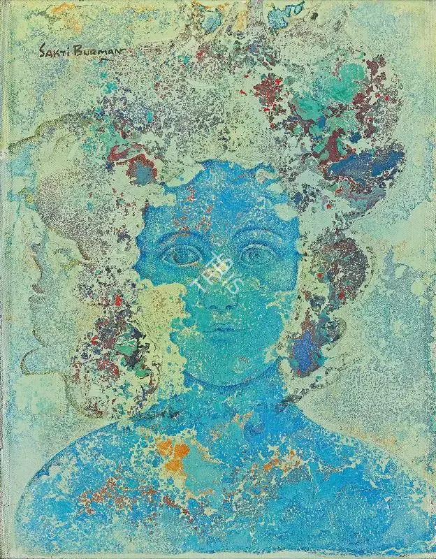Burman, Sakti (Artist). Untitled. Oil on canvas, 1976 | Painting | FineArts | 00603346
