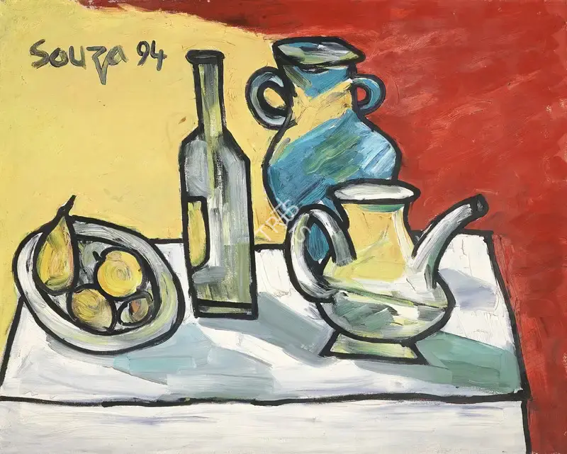 Souza, F.N. (Artist). Untitled (Still Life), 1994 | Painting