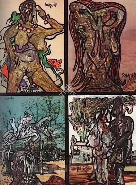 Souza, F.N. (Artist). Untitled, 1968 | Painting