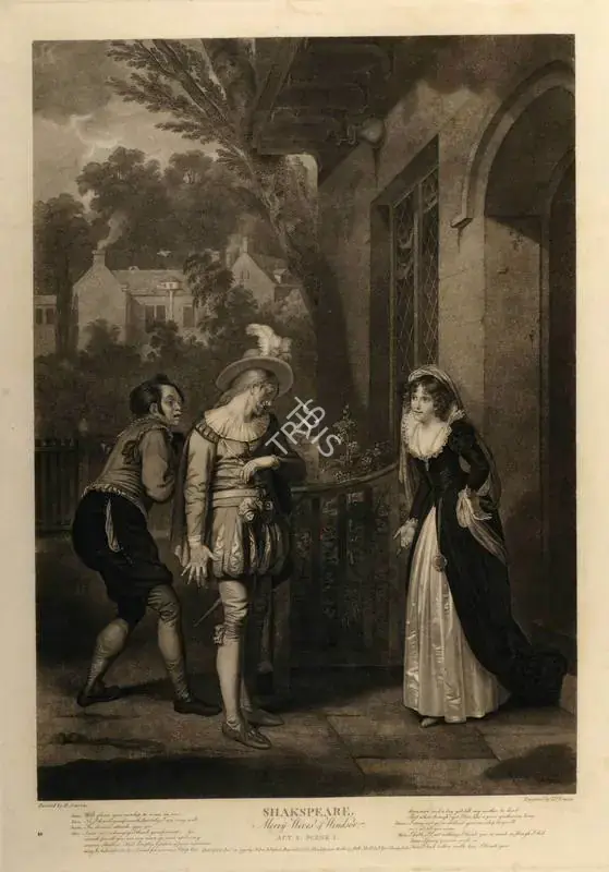 Smirke, After Robert (Artist). Merry Wives of Windsor -  Act I, Scene I. 1793 | Aquatint | PopCulture | 00092183