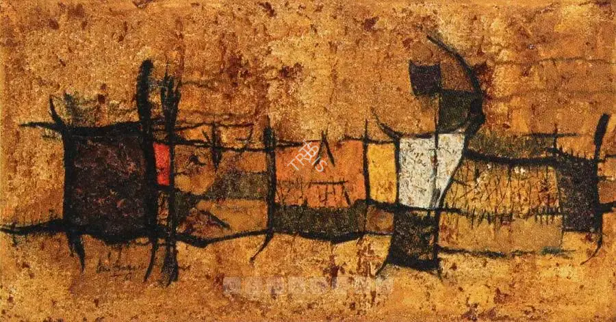 Sharma, O.P. (Artist). Bawal Village, 1957 | Painting