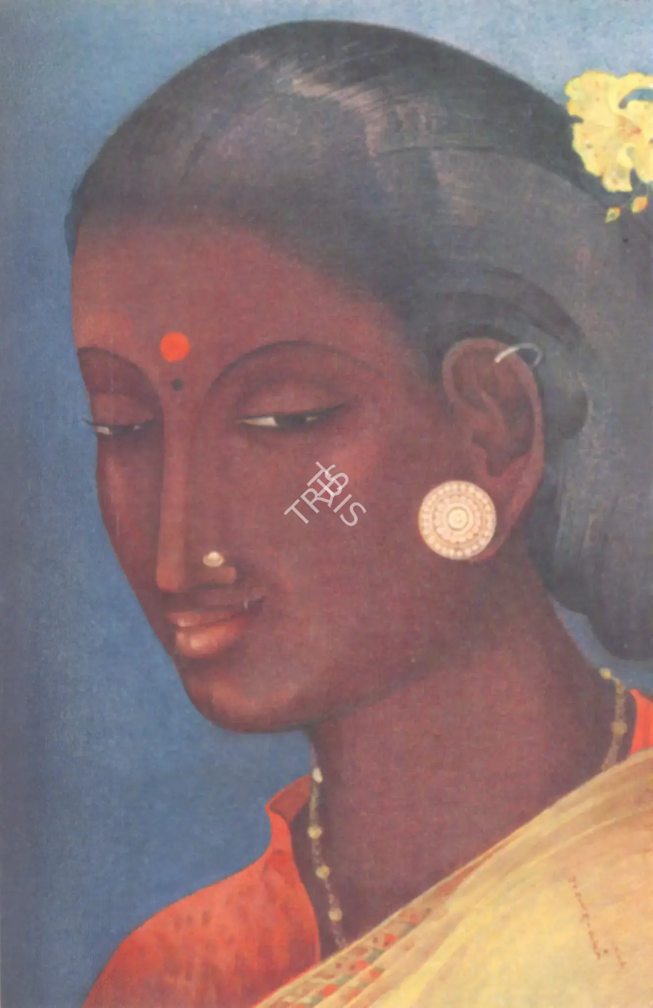 Dey, Manishi (Artist). Tribal Woman, 1962 | Painting