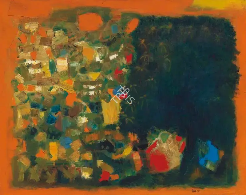 Raza, S.H. (Artist). L'Arbre du Mal, 1961 | Painting