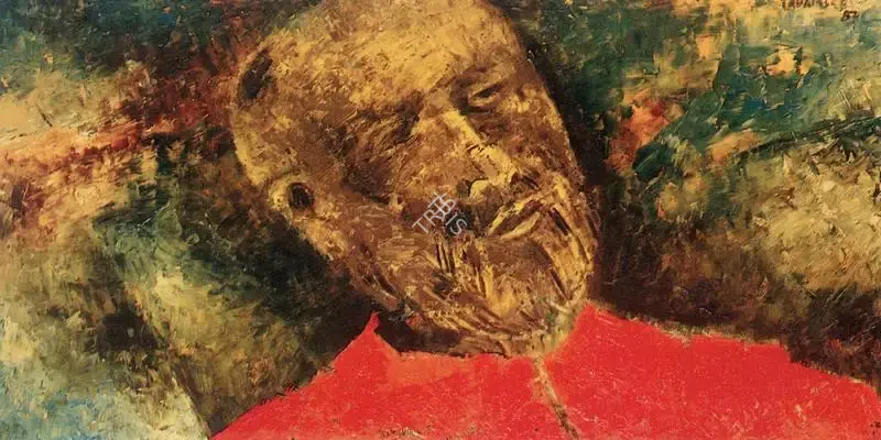 Padamsee, Akbar (Artist). Male Head. 1987 | Art Heritage 8, 1988-1989 | Painting | FineArts | 00530266