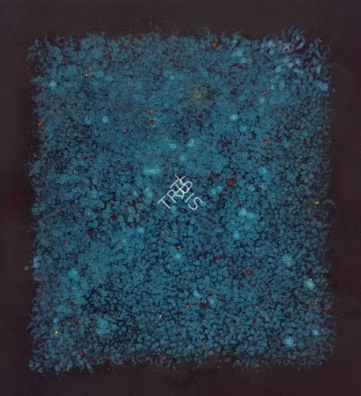 Bhavsar, Natvar (Artist). Dhyaana I. Dry pigments with oil and acrylic on canvas, 2005 | Painting | EconomicsArt | 00872853