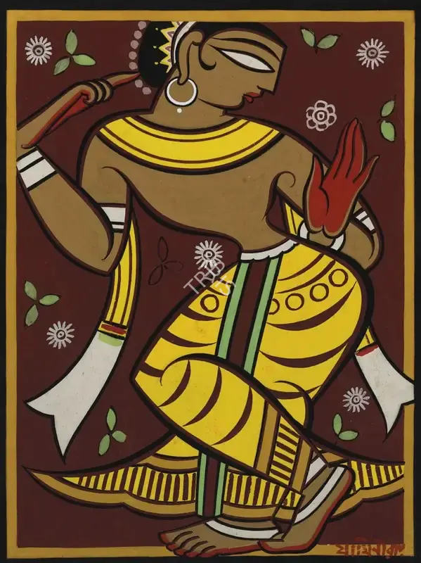 Roy, Jamini (Artist). Untitled (Dancer), n.d. | Painting