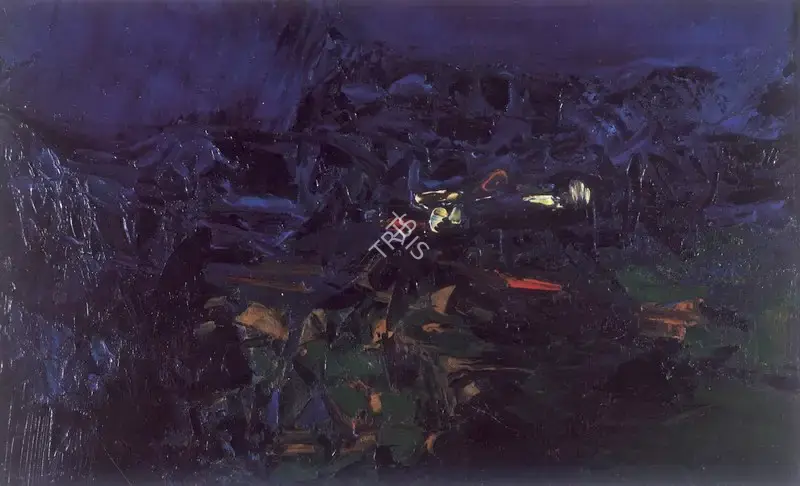 Raza, S.H. (Artist). Midnight, n.d. | Painting