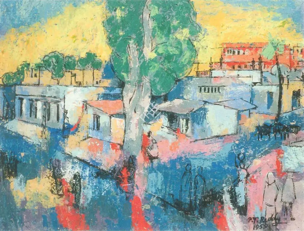 Reddy, P.T. (Artist). Hapshi Guda, 1956 | Painting
