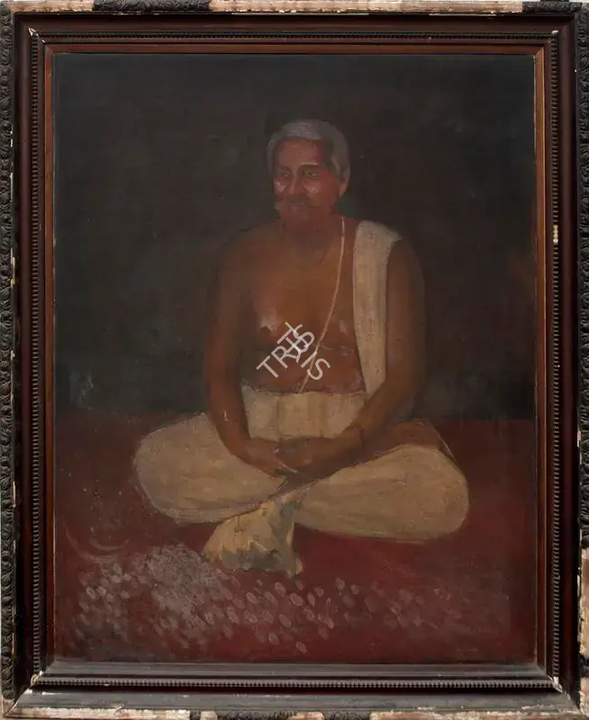 Jamini Roy, Attributed to (Artist). Untitled (Ananda Kumar Chatterjee). Oil on canvas, c.1920s | Sculpture | FineArts | 00341701