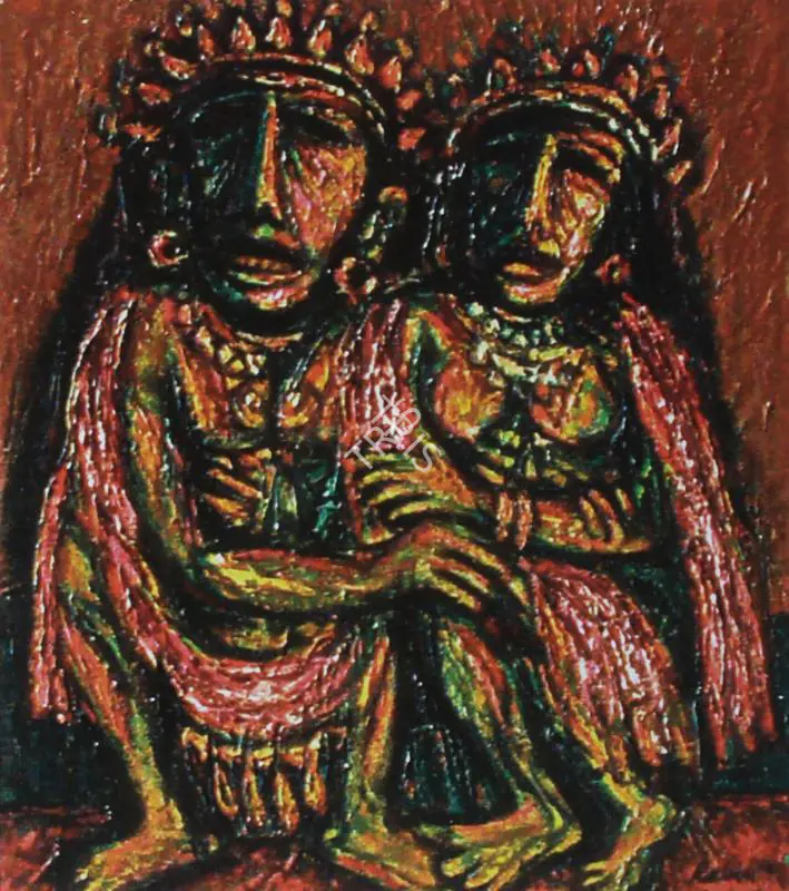 Mondal, Rabin (Artist). King & Queen, n.d. | Painting