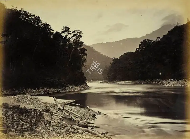 Attributed, Robert Phillips (Photographer). River Scene. Albumen print pasted on mount, n.d. | Antiquarian Photograph | Photography | 00115728