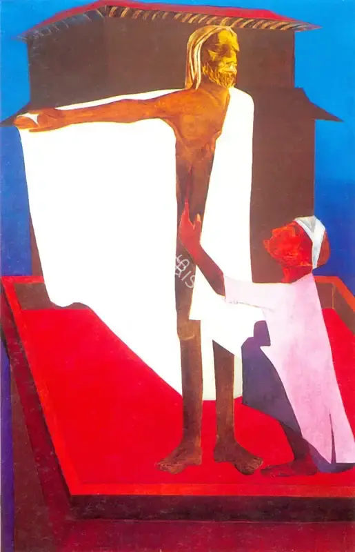 Khanna, Krishen (Artist). Reach Hither Thy Hand and Thrust it into my Side, 1980 | Painting
