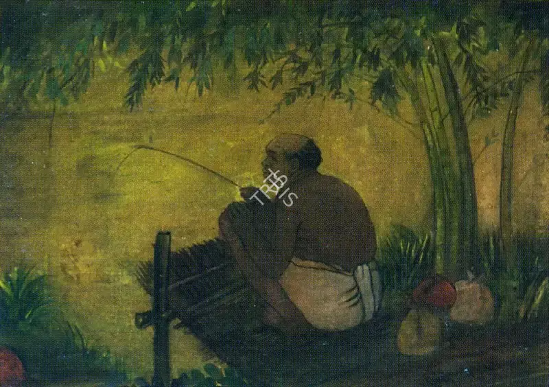 Roy Chowdhury, D.P. (Artist). The Village Fisherman. Watercolour and bodycolour on paper, n.d. | Painting | FineArts | 00373730