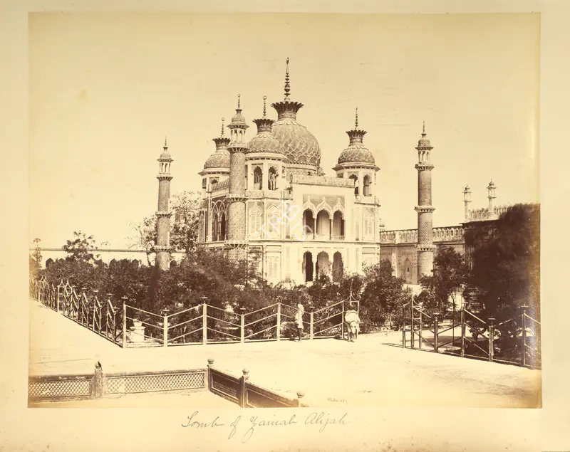 Baker, William (Photographer). Tomb of Zenab Aliya, wife of , Lucknow. Albumen print pasted on mount, c.1865 | Antiquarian Photograph | Photography | 00115104