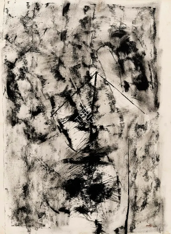 Gaitonde, V.S. (Artist). Untitled. Ink and wash on paper, 1960 | Painting | FineArts | 00604488