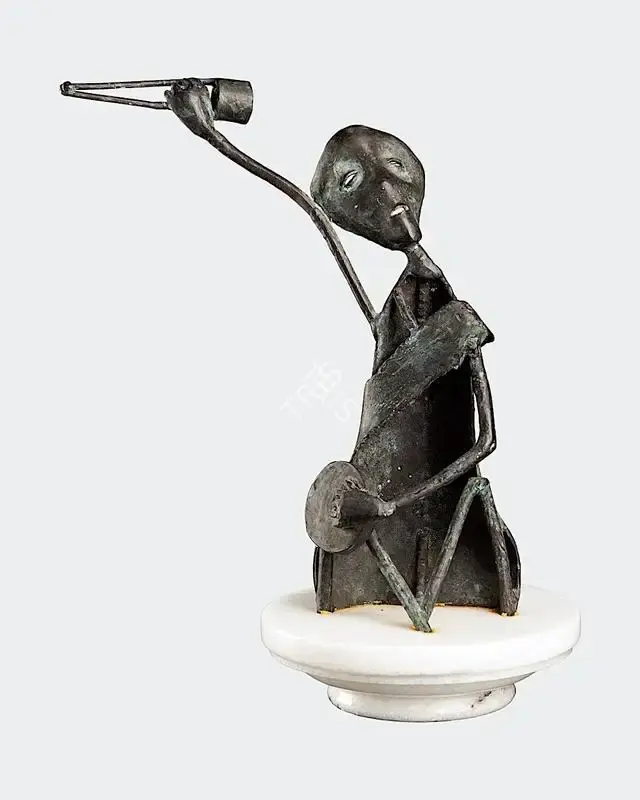 Hore, Somnath (Artist). Baul Singer, 1992 | Sculpture