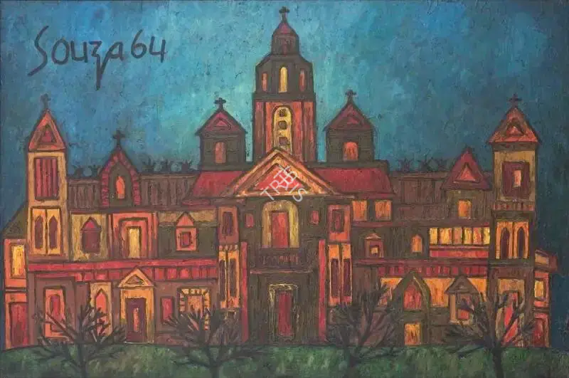 Souza, F.N. (Artist). Untitled. Oil on canvas, 1964 | Painting | FineArts | 00416095