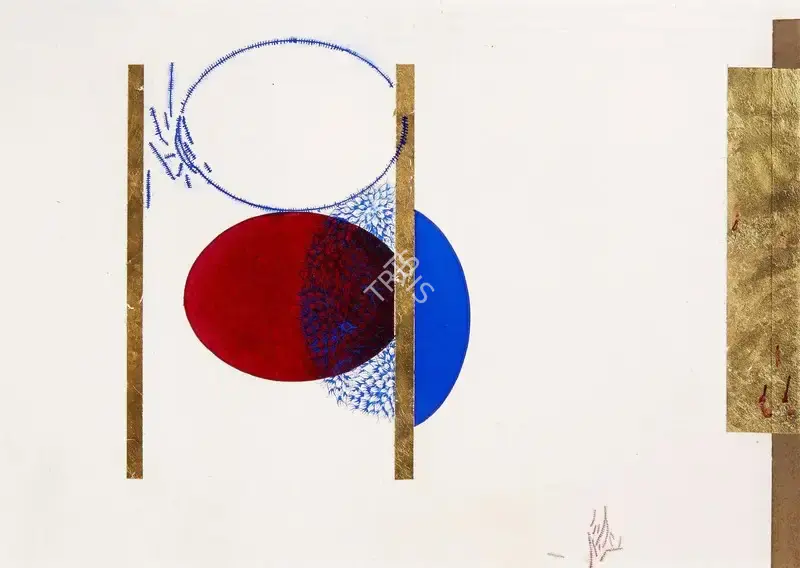 Qureshi, Imran (Artist). Together. Opaque watercolour and gold leaf on wasli paper, n.d. | Painting | FineArts | 00331996