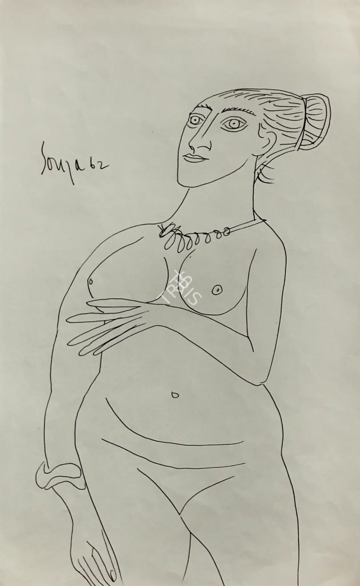 Souza, F.N. (Artist). Untitled, 1962 | Drawing