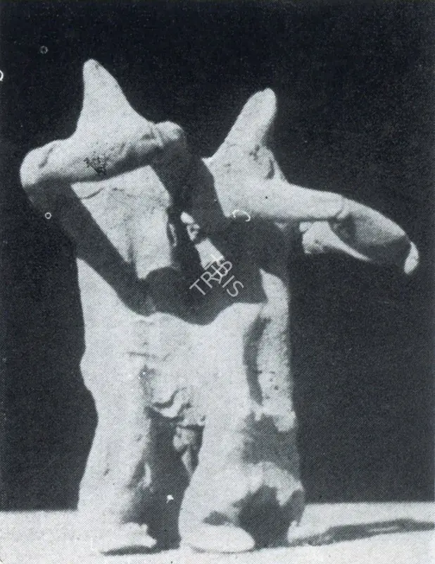 Bhagat, Dhanraj (Artist). The Drummers. Terracotta, 1960 | Marg, December 1962 | Sculpture | FineArts | 00674818