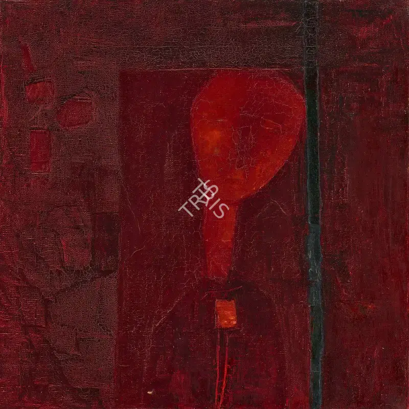 Ramkumar (Artist). Untitled (Head). Oil on canvas, c. late 1950s | Painting | FineArts | 00353655