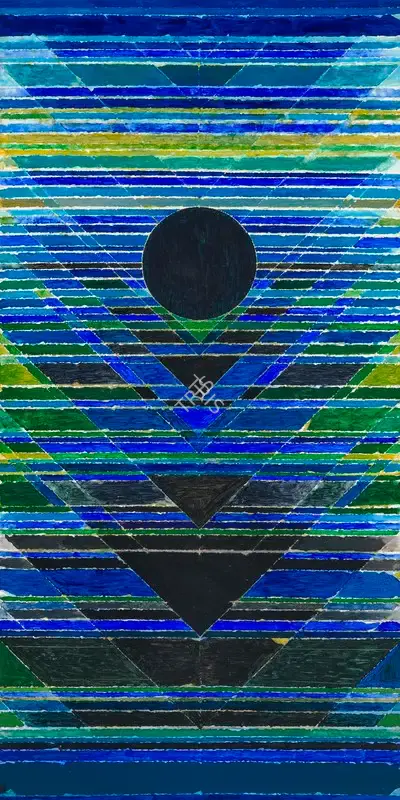 Raza, S.H. (Artist). Untitled, 1989 | Painting