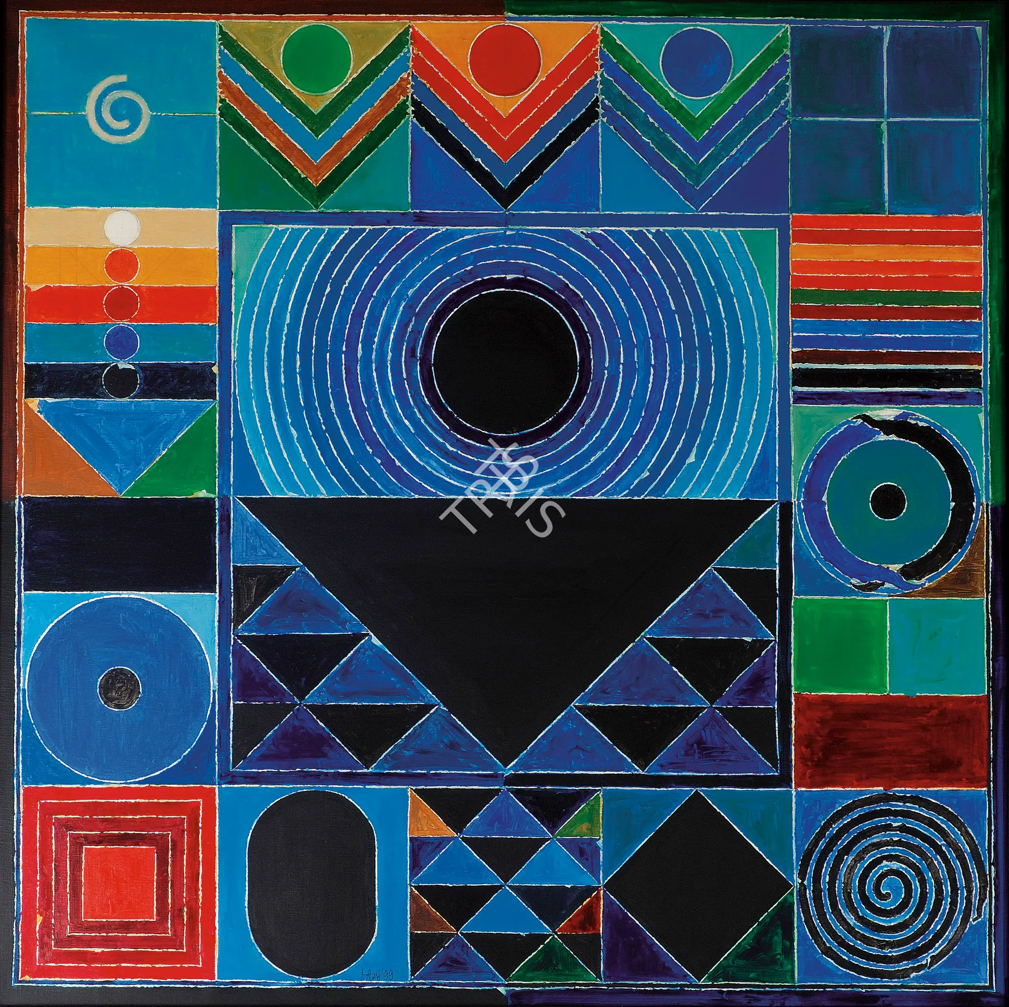 Raza, S.H. (Artist). Ankuran, 1999 | Painting