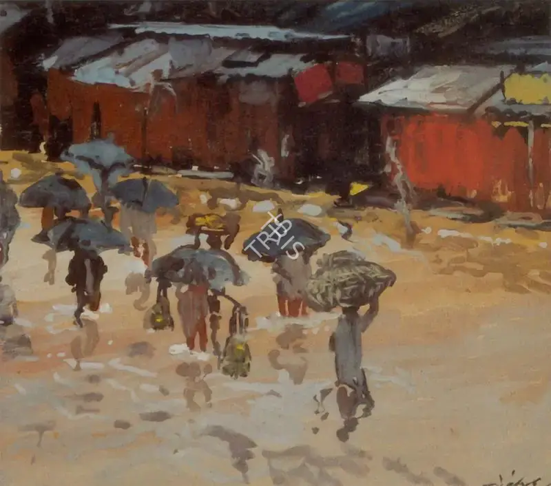 Bendre, N.S. (Artist). Monsoon, n.d. | Painting