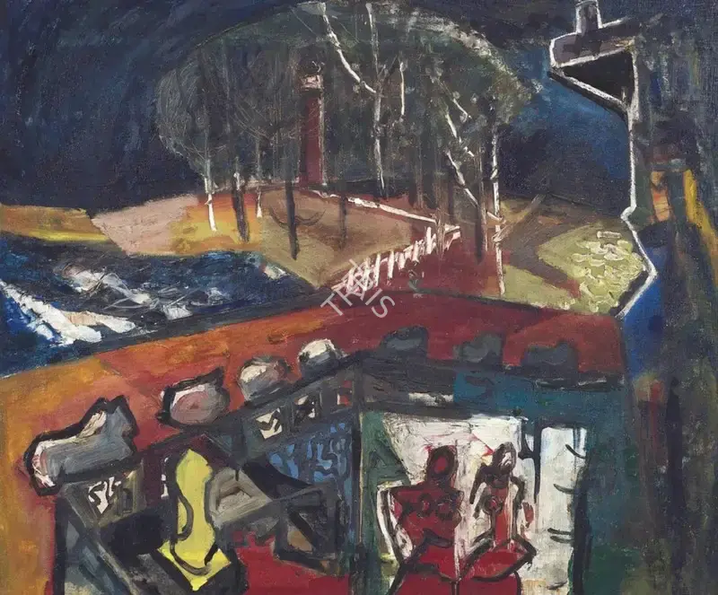 Chandra, Avinash (Artist). Untitled, 1950 | Painting