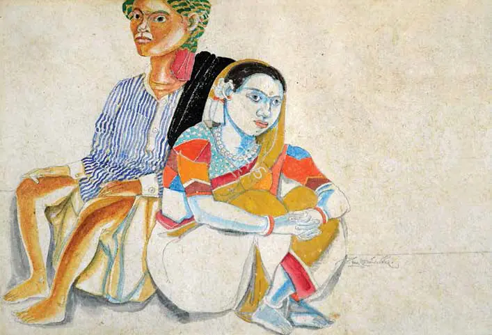 Goud, K. Laxma (Artist). Untitled. Watercolour on paper, 1996 | Painting | FineArts | 00645971