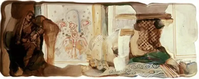 Bahulkar, Suhas (Artist). Myth and Reality III, 2001 | Painting